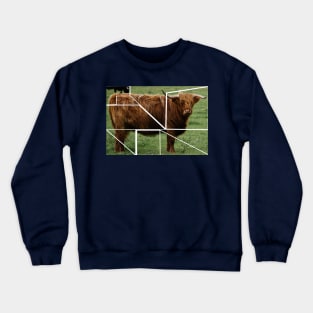 Brown Scottish Highland Cow Crewneck Sweatshirt
